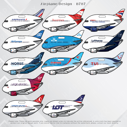 Airplane tag (Boeing 787)
