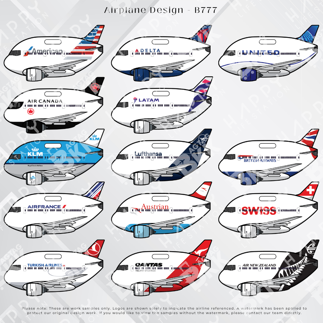 Airplane tag (Boeing 777)