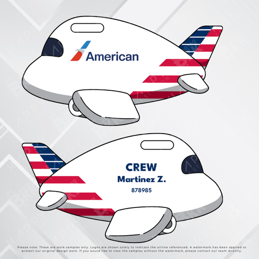 Airplane Tag - North America Airliners