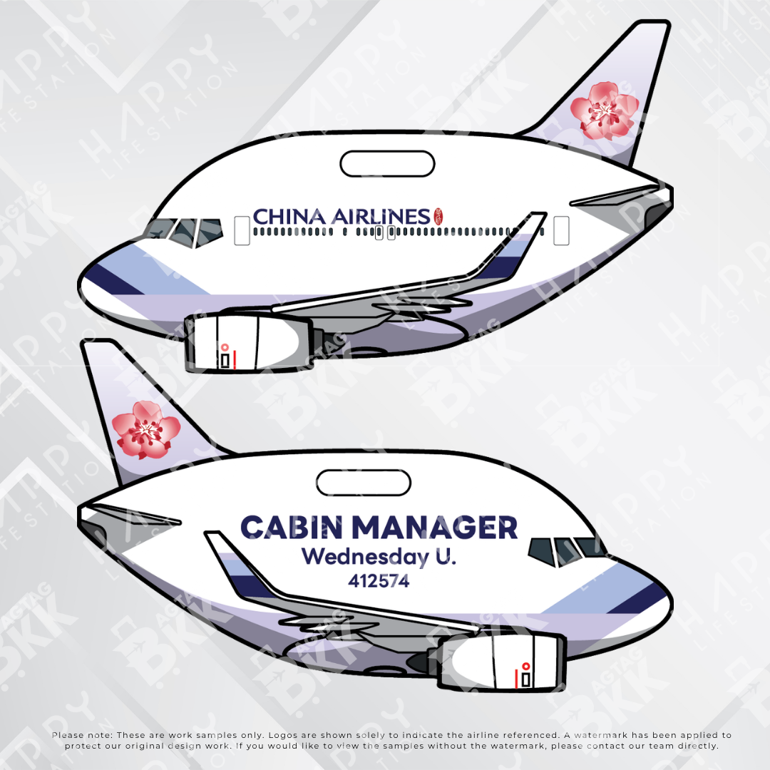 Airplane tag (Boeing 737)