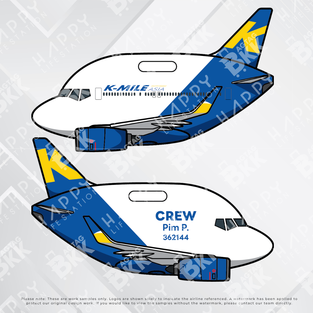 Airplane tag (Boeing 737)