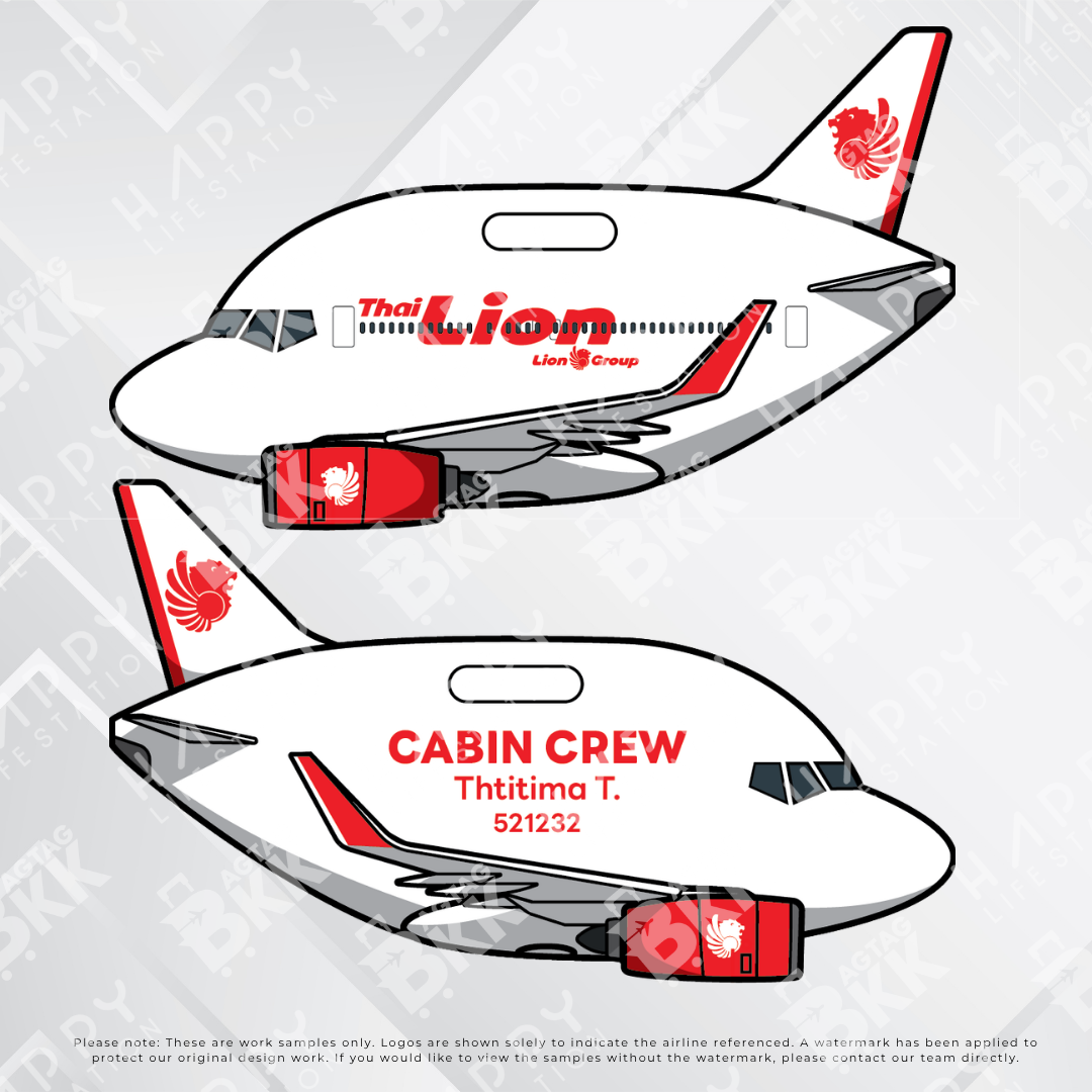Airplane tag (Boeing 737)