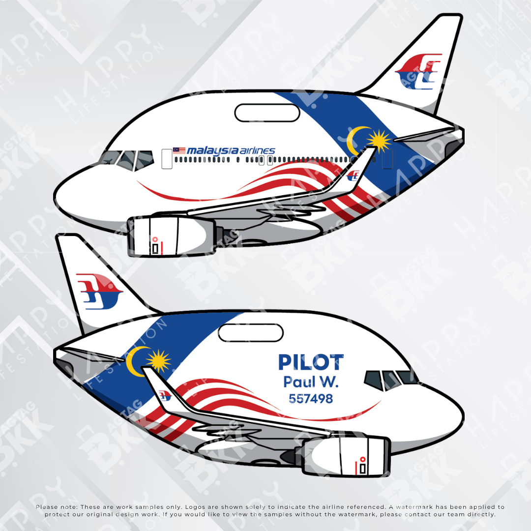 Airplane tag (Boeing 737)