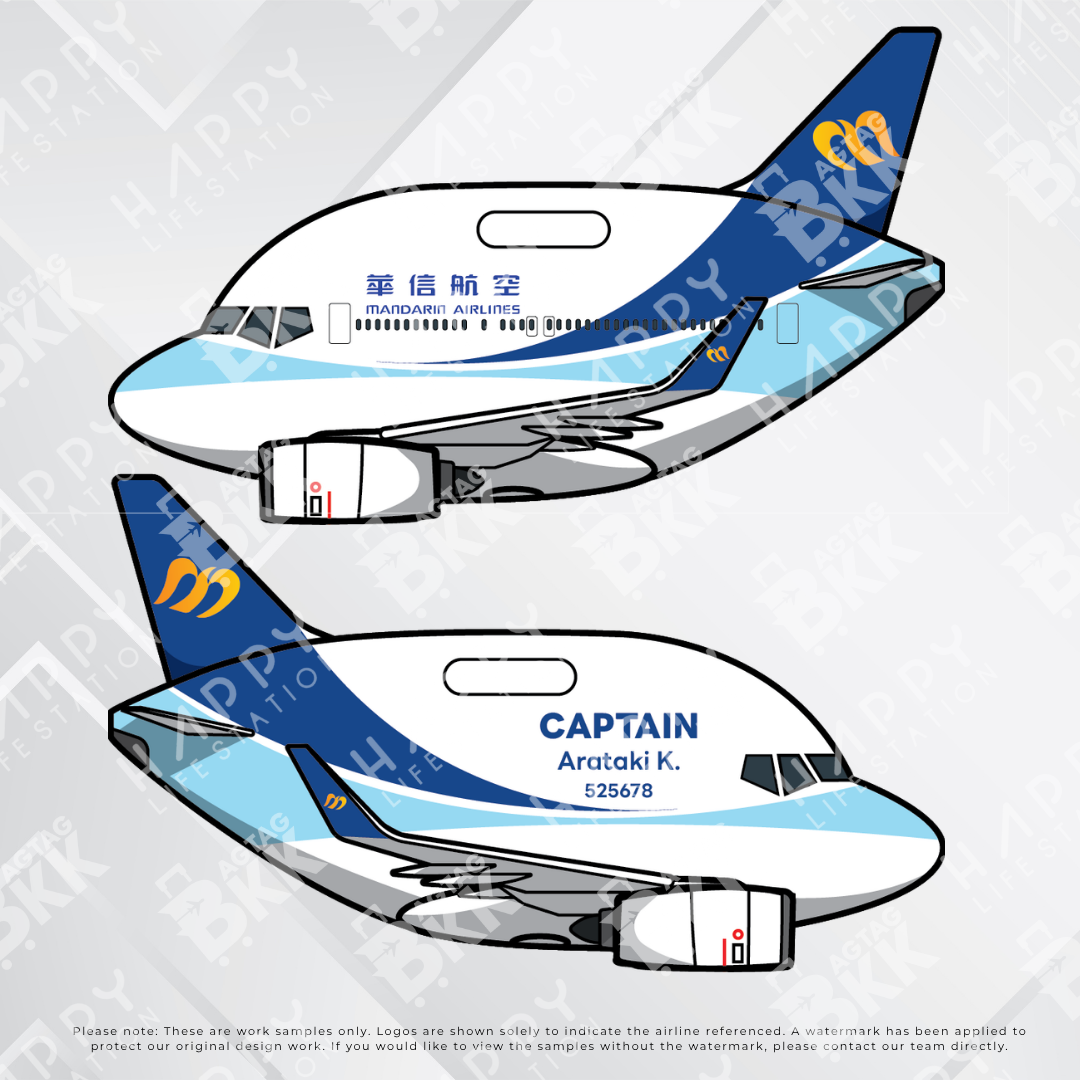 Airplane tag (Boeing 737)