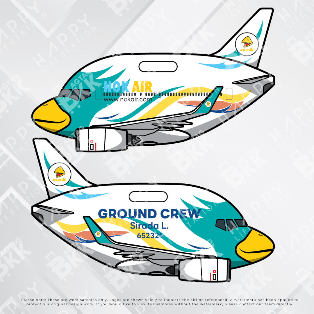 Airplane tag (Boeing 737)