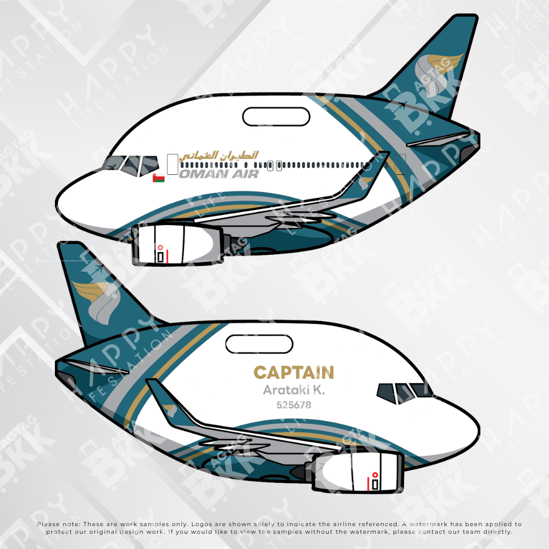 Airplane tag (Boeing 737)