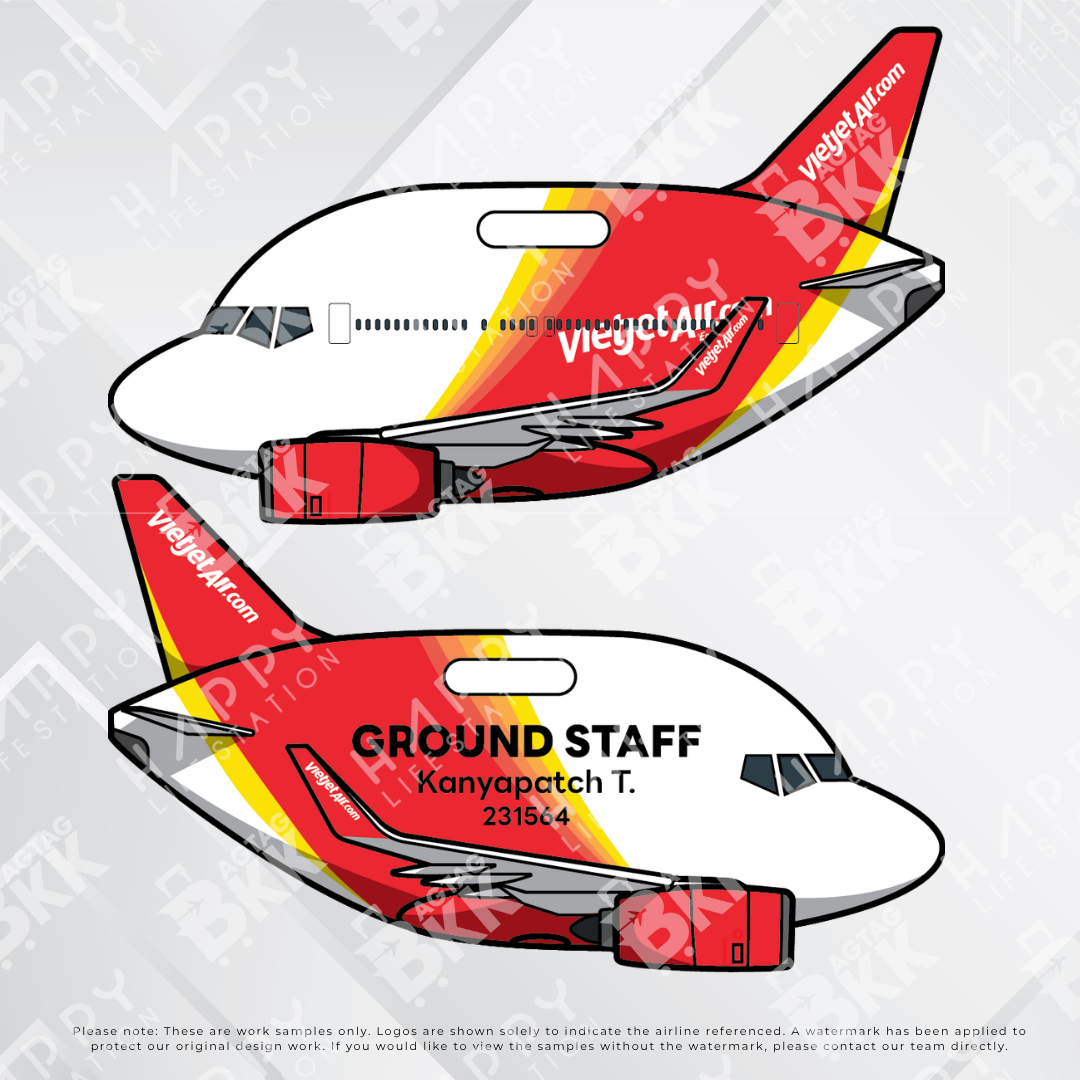 Airplane tag (Boeing 737)