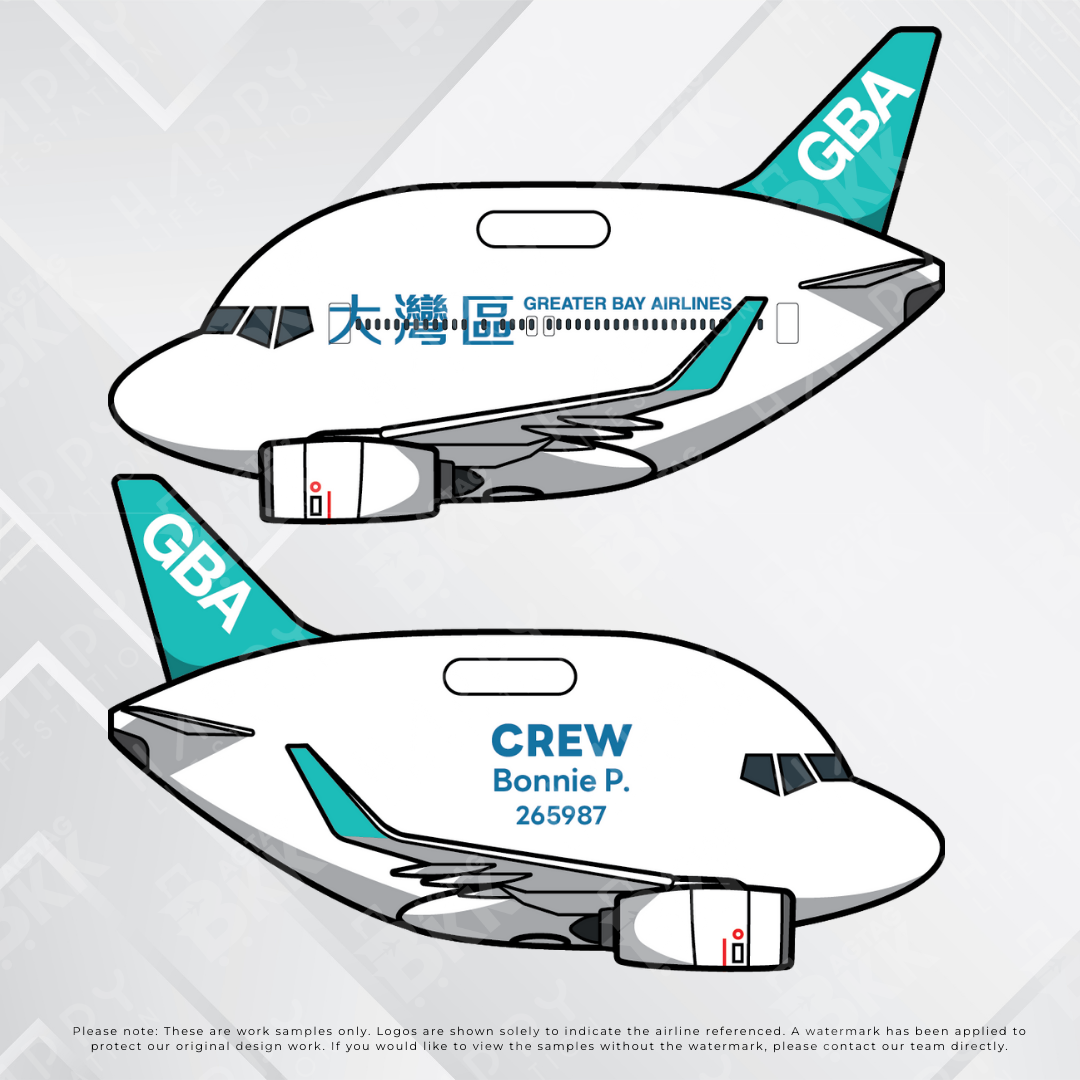 Airplane tag (Boeing 737)