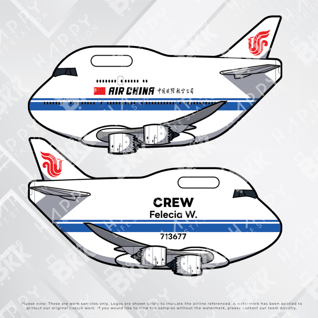 Airplane tag (Boeing 747)