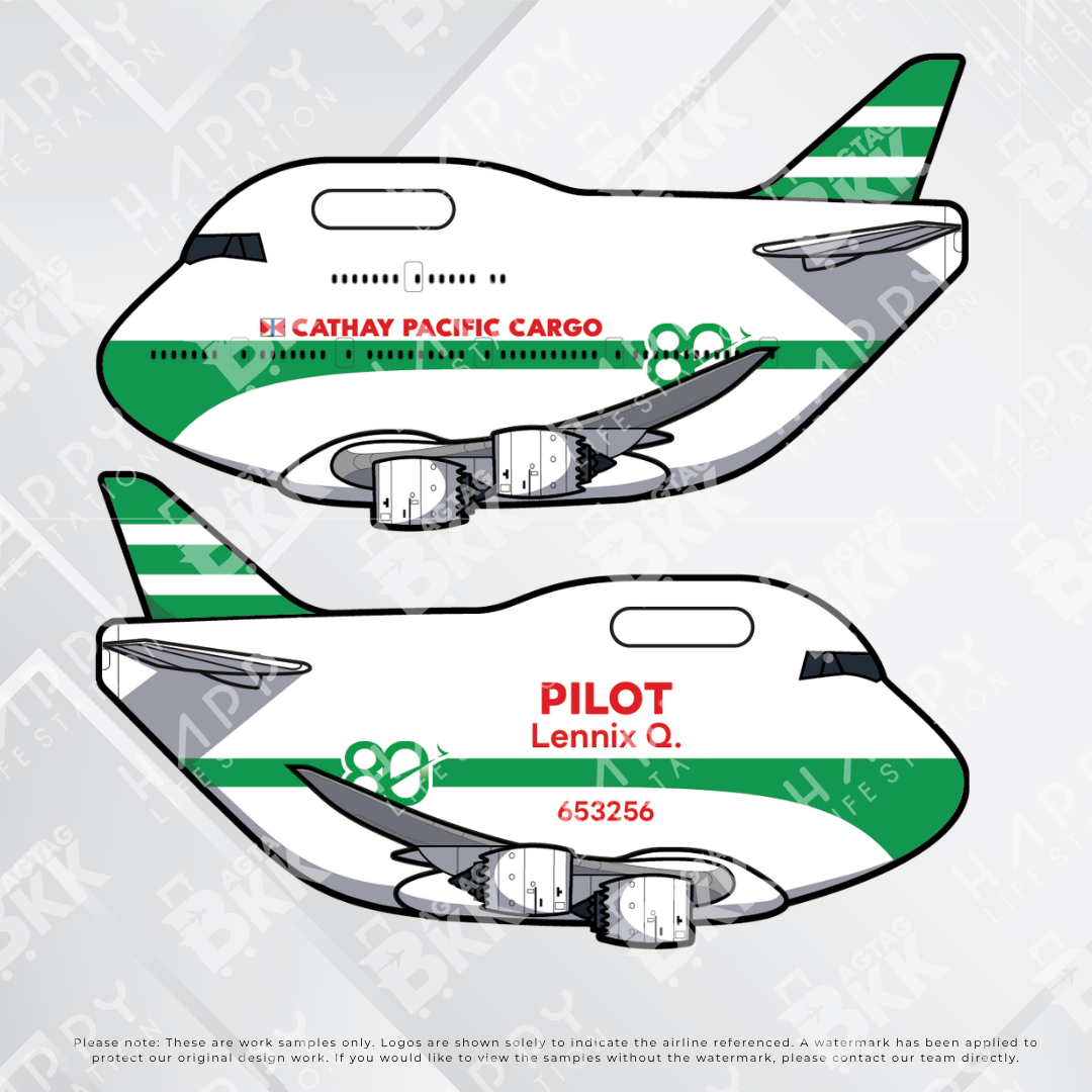 Airplane tag (Boeing 747)