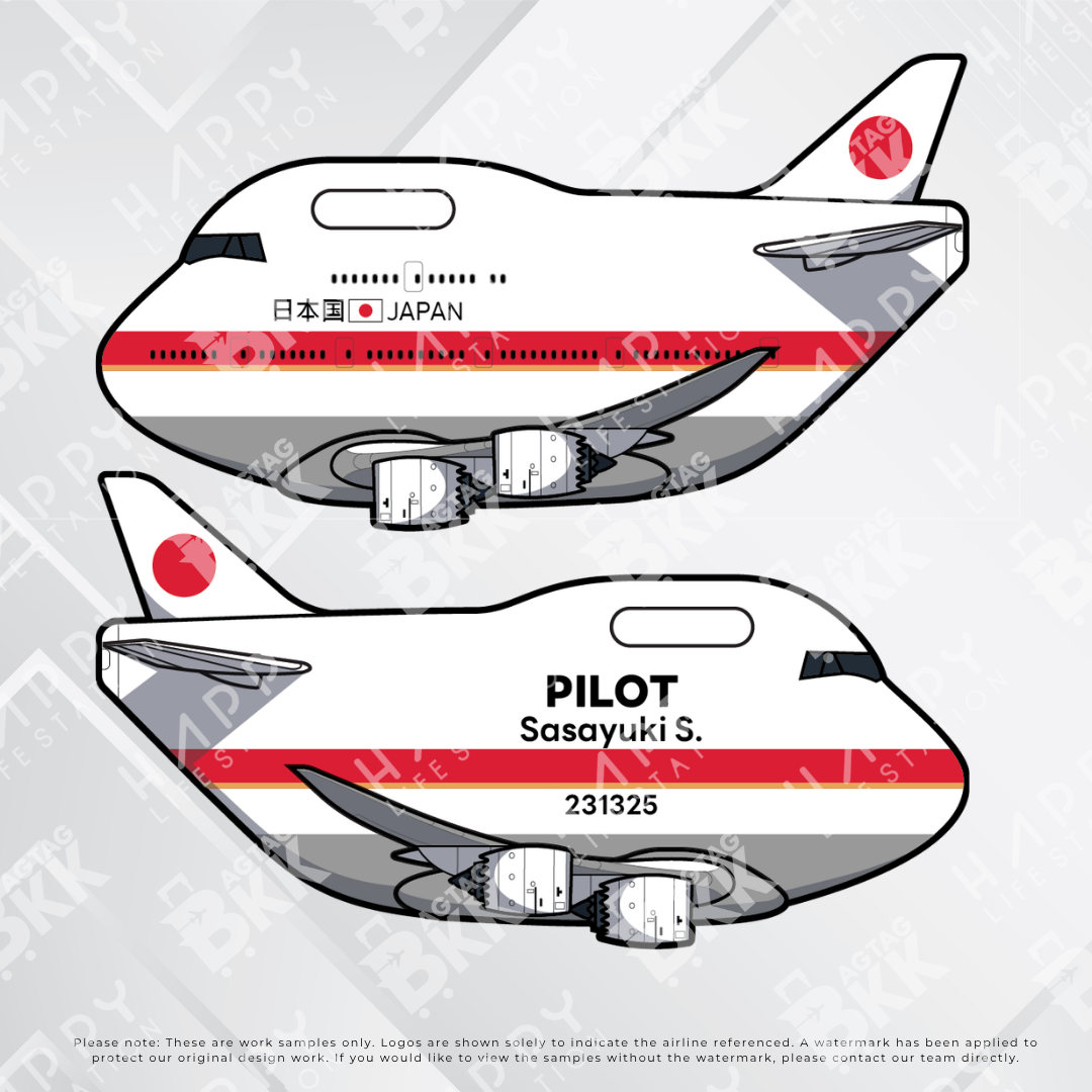 Airplane tag (Boeing 747)