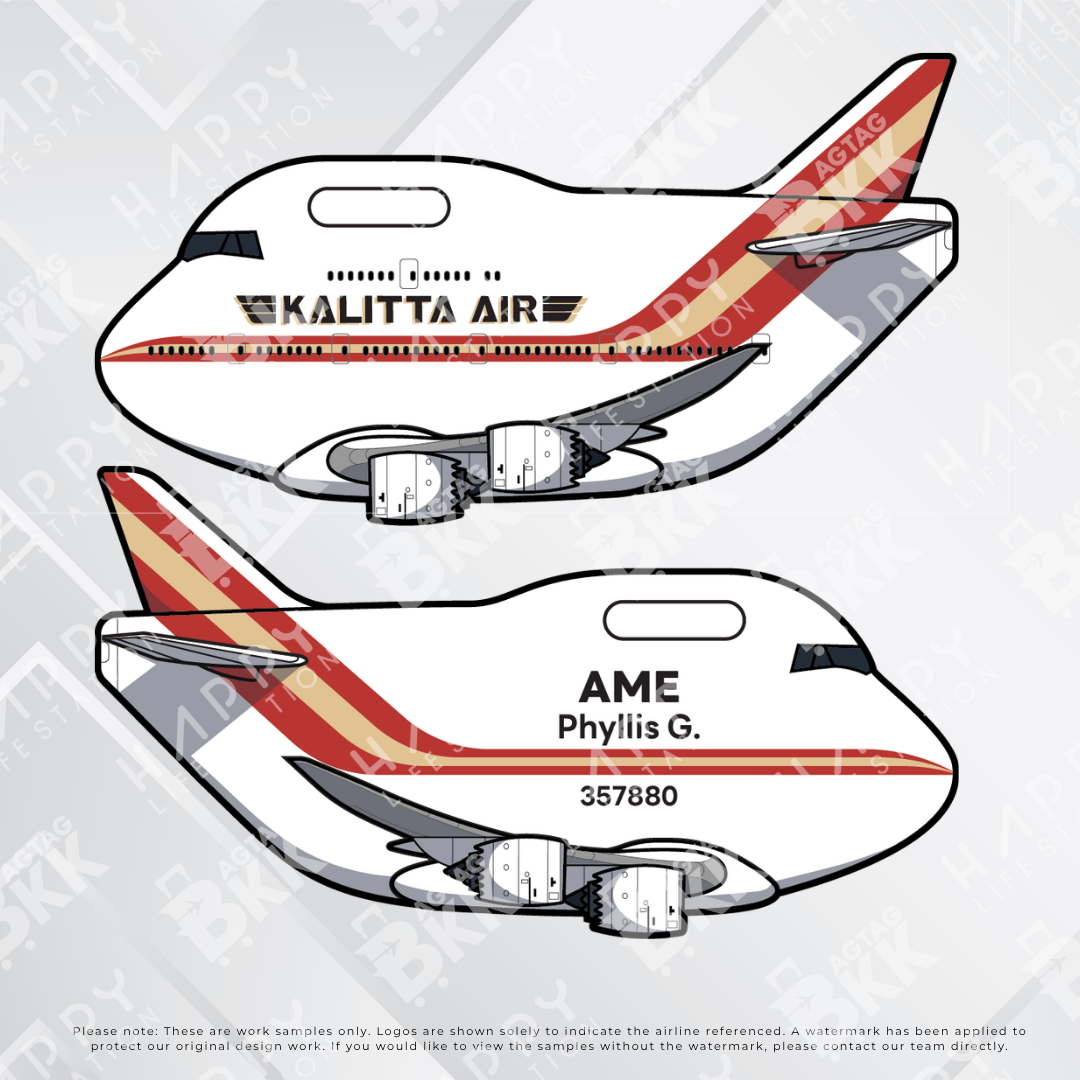 Airplane tag (Boeing 747)