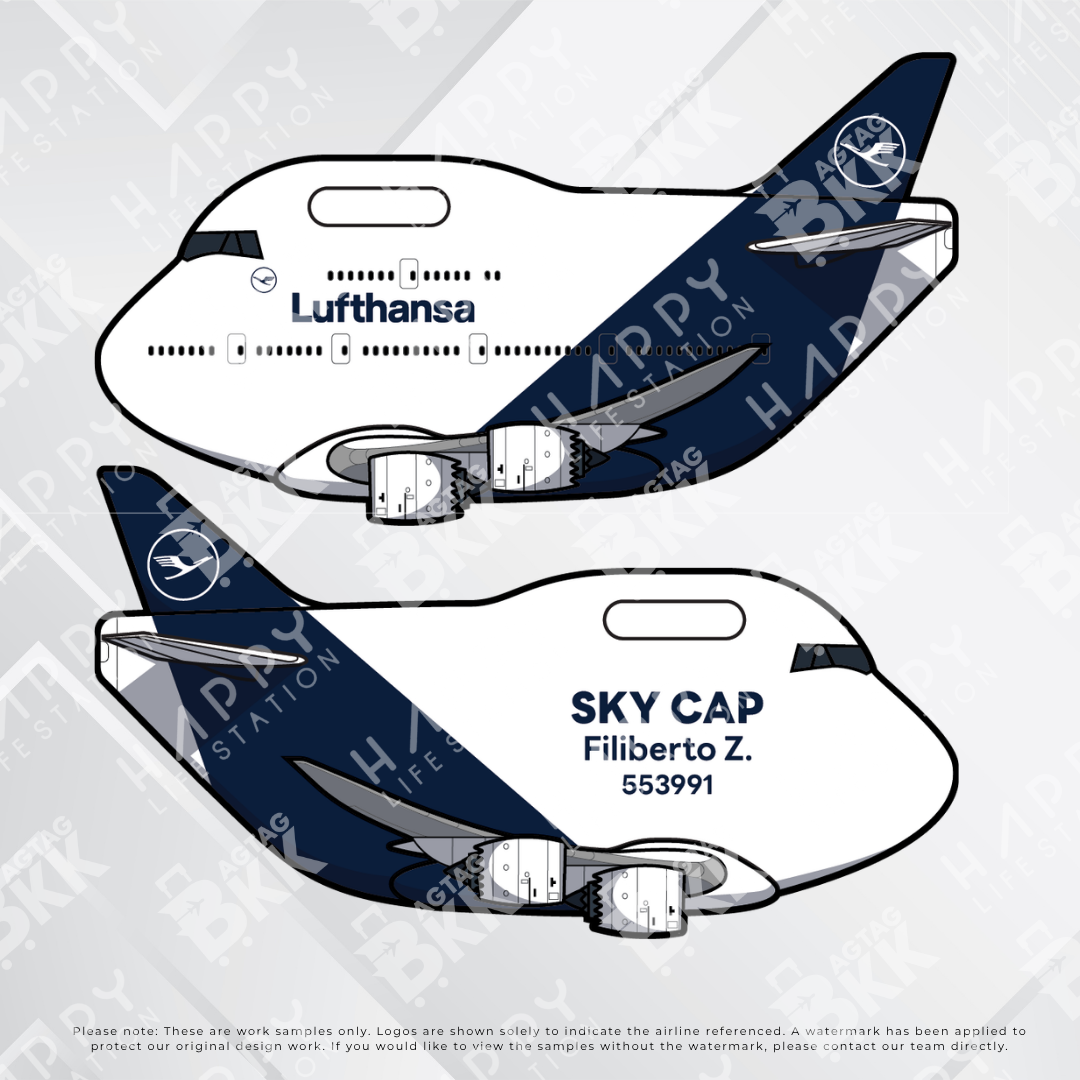 Airplane tag (Boeing 747)
