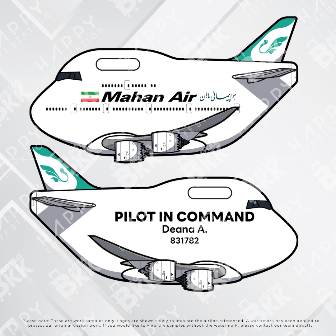 Airplane tag (Boeing 747)