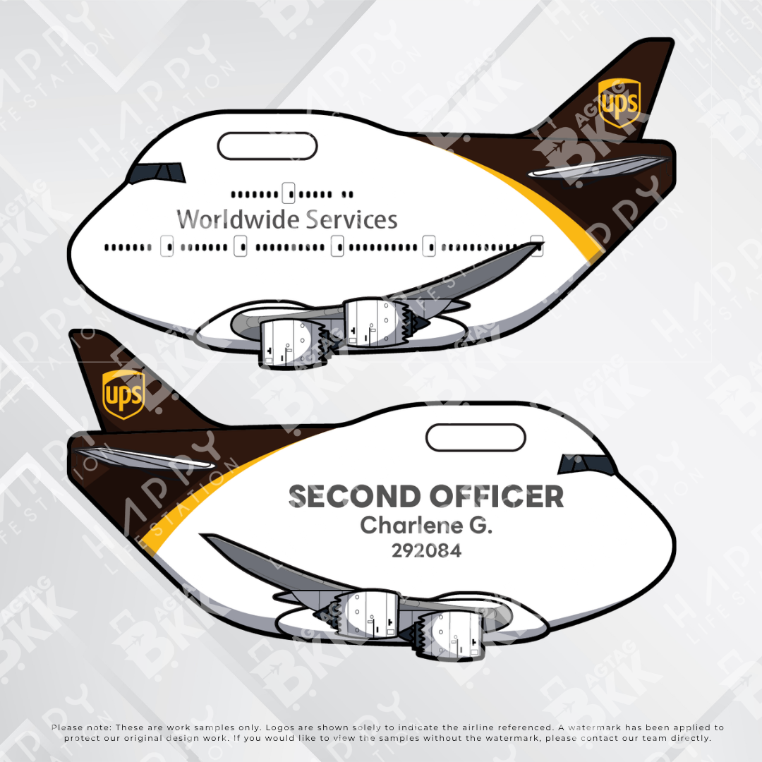 Airplane tag (Boeing 747)
