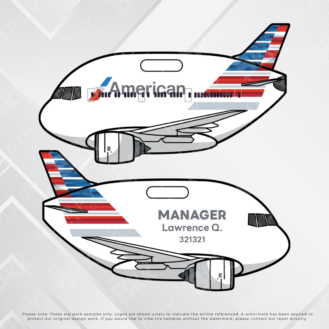 Airplane tag (Boeing 777)