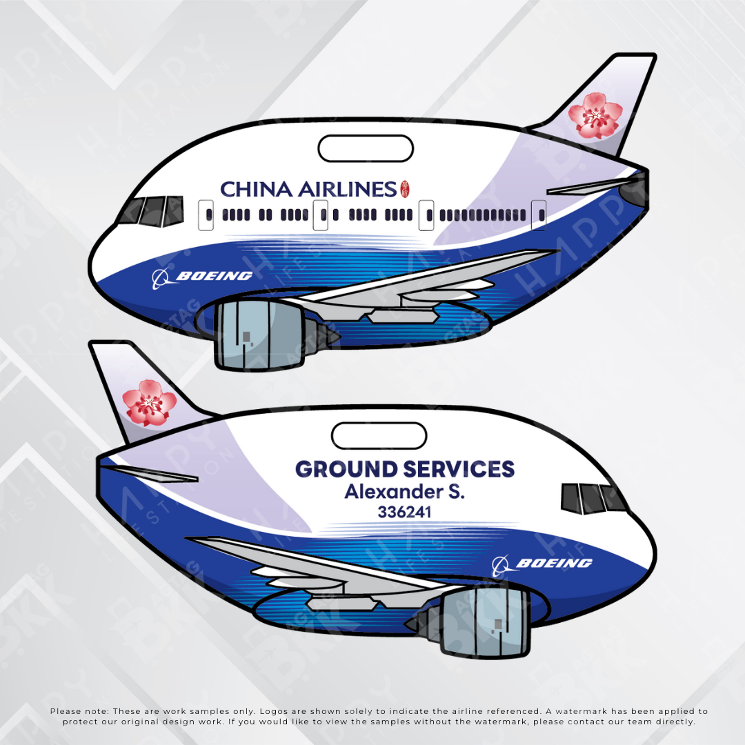 Airplane tag (Boeing 777)