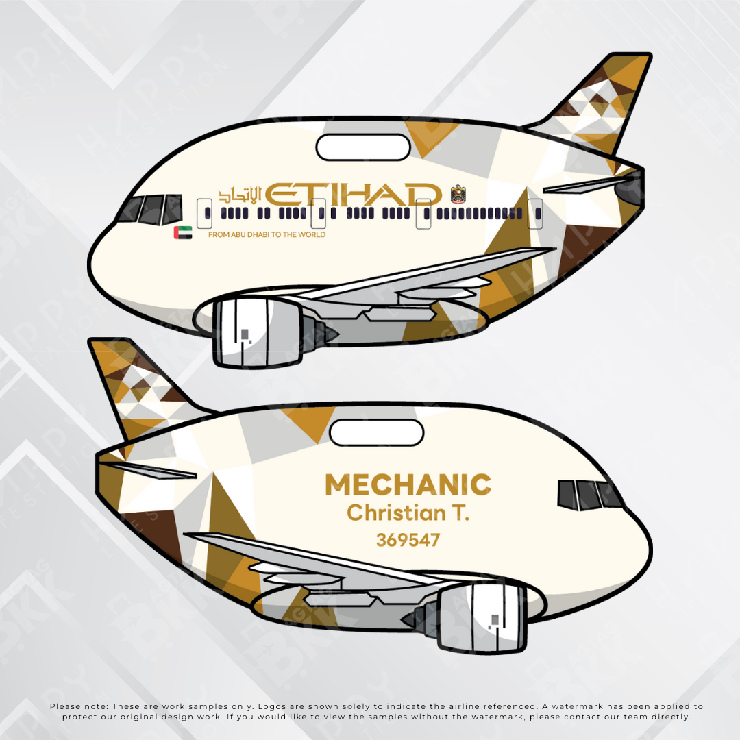 Airplane tag (Boeing 777)