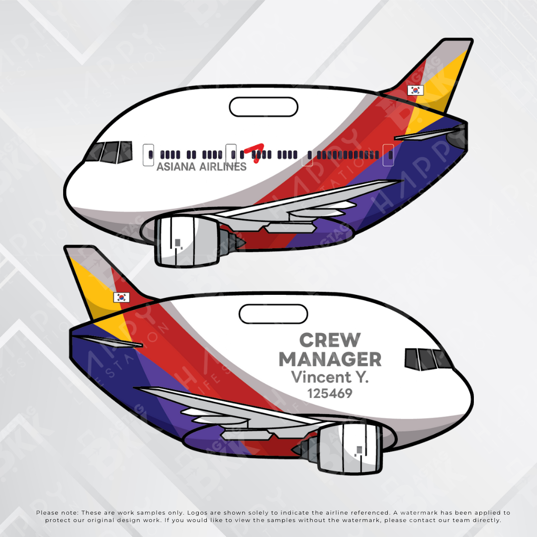 Airplane tag (Boeing 777)