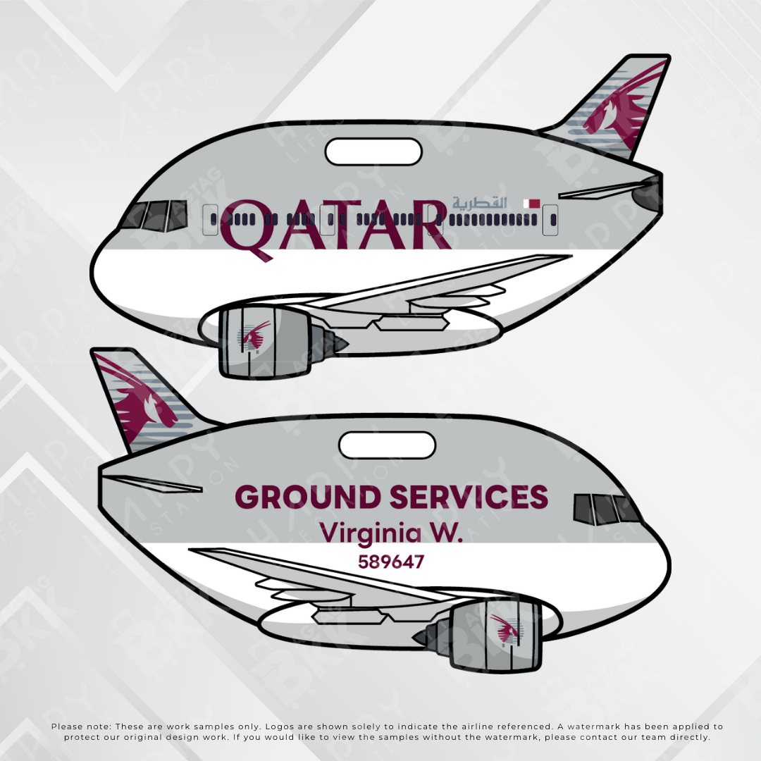 Airplane tag (Boeing 777)