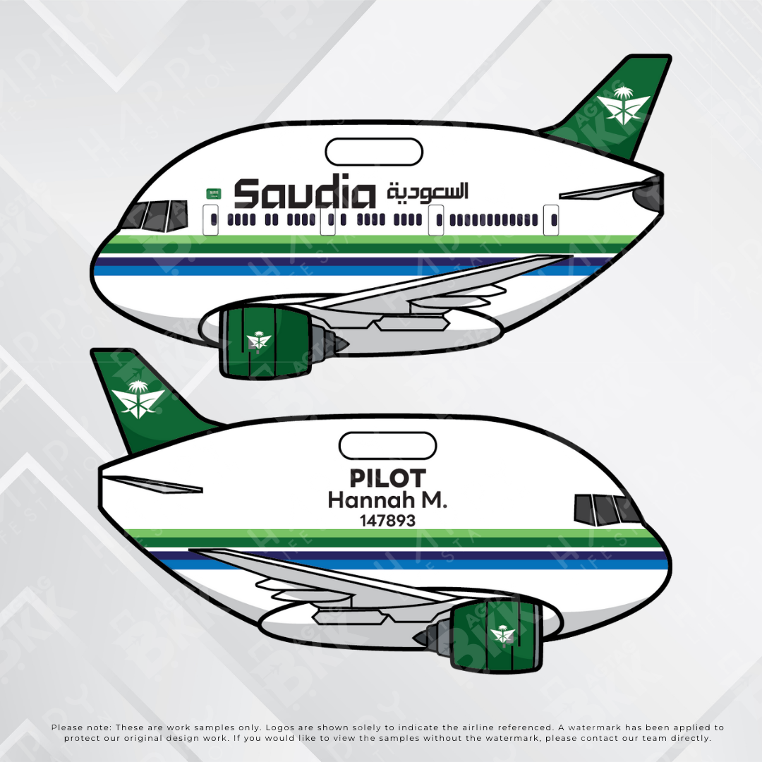 Airplane tag (Boeing 777)