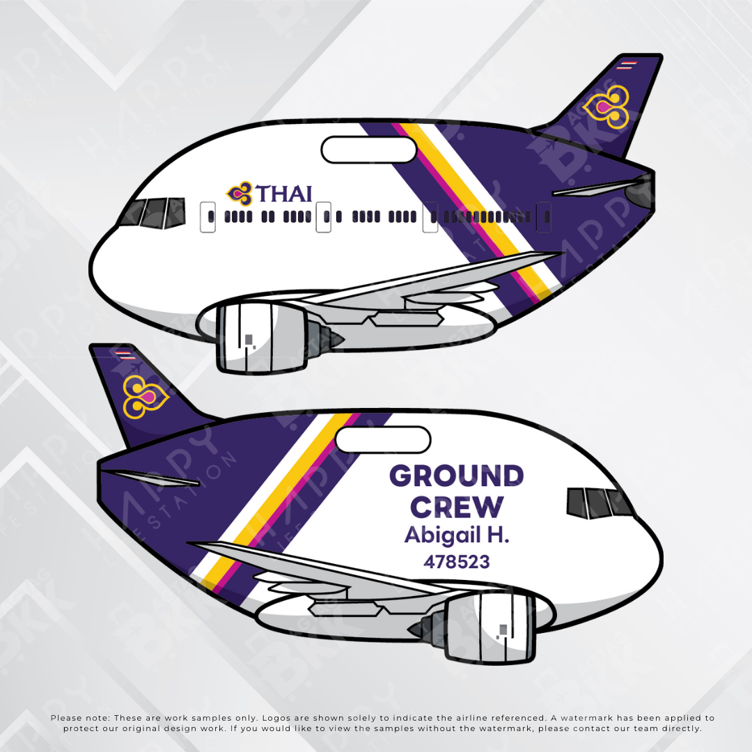 Airplane tag (Boeing 777)