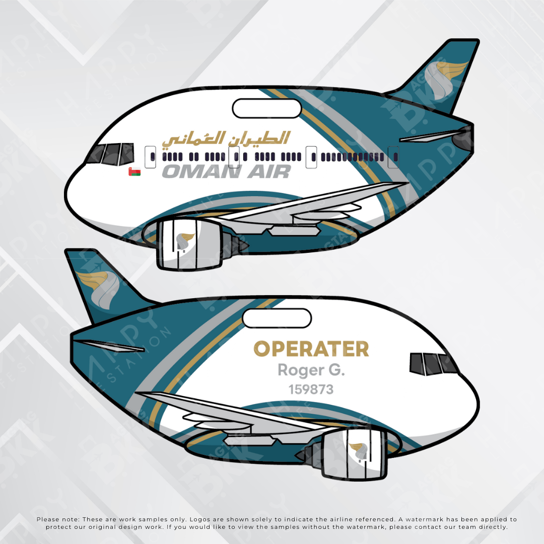 Airplane tag (Boeing 777)