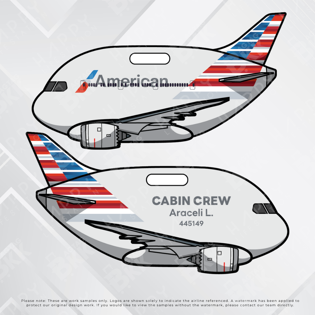 Airplane tag (Boeing 787)