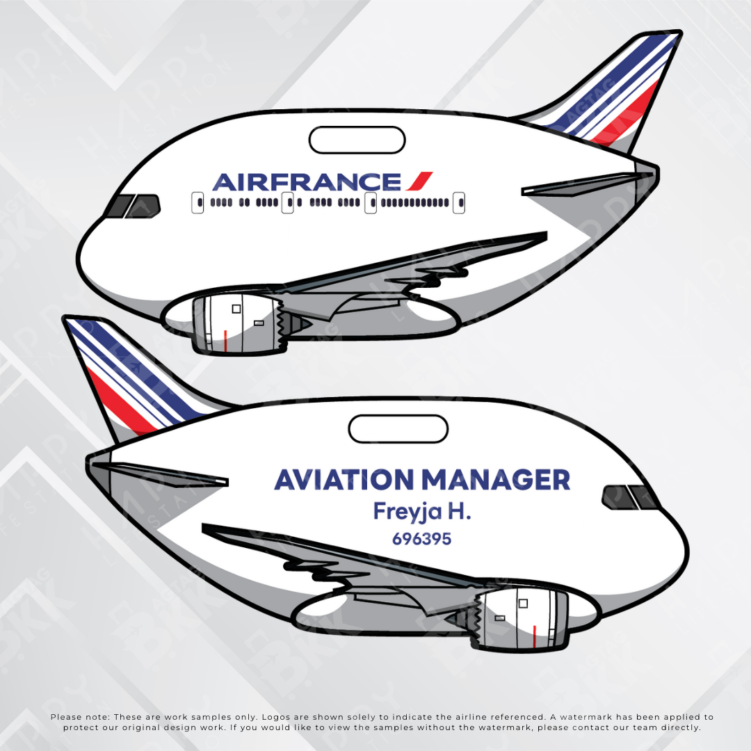 Airplane tag (Boeing 787)