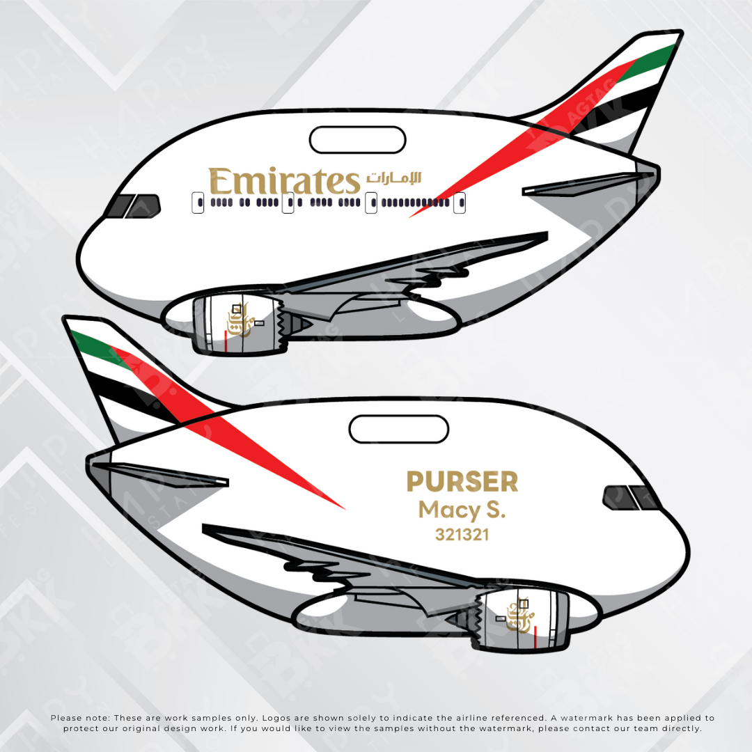 Airplane tag (Boeing 787)