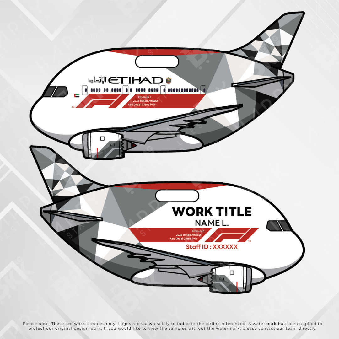 Airplane tag (Boeing 787)