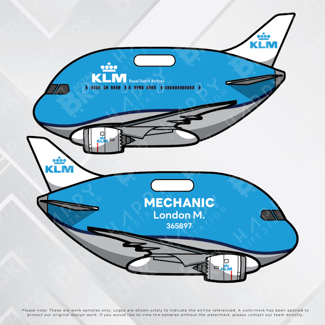 Airplane tag (Boeing 787)