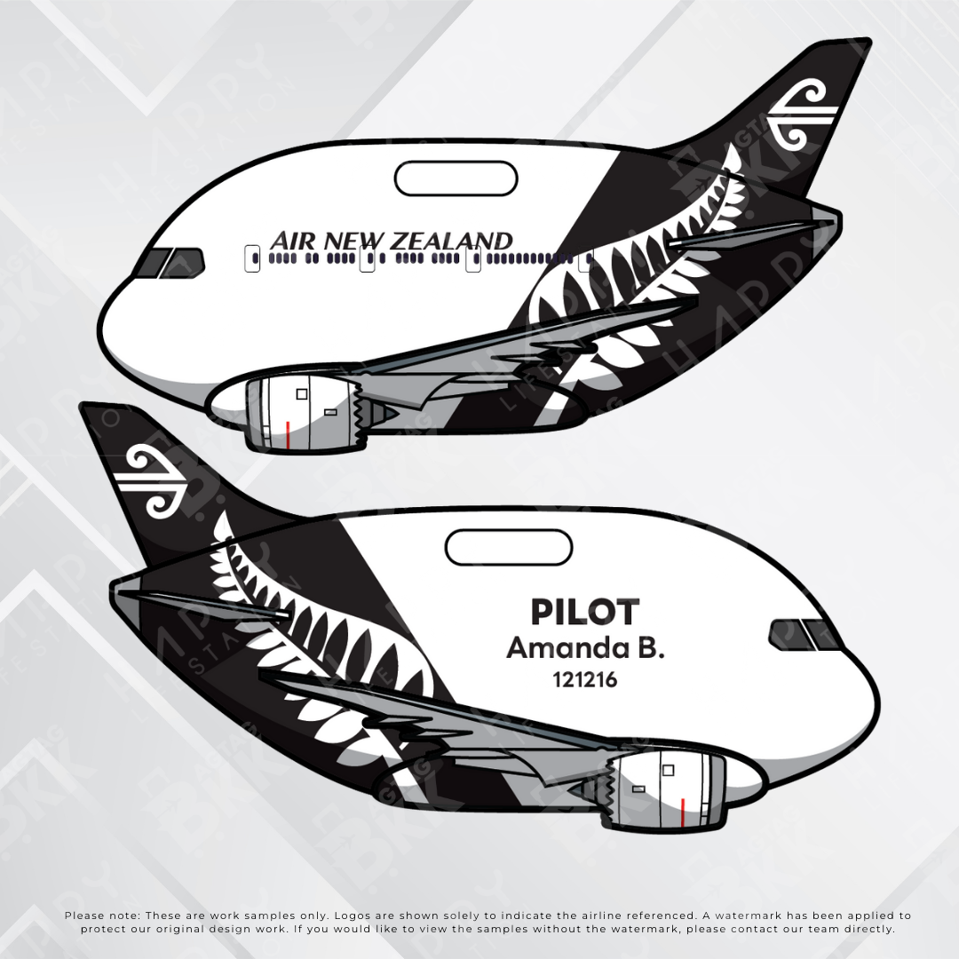 Airplane tag (Boeing 787)