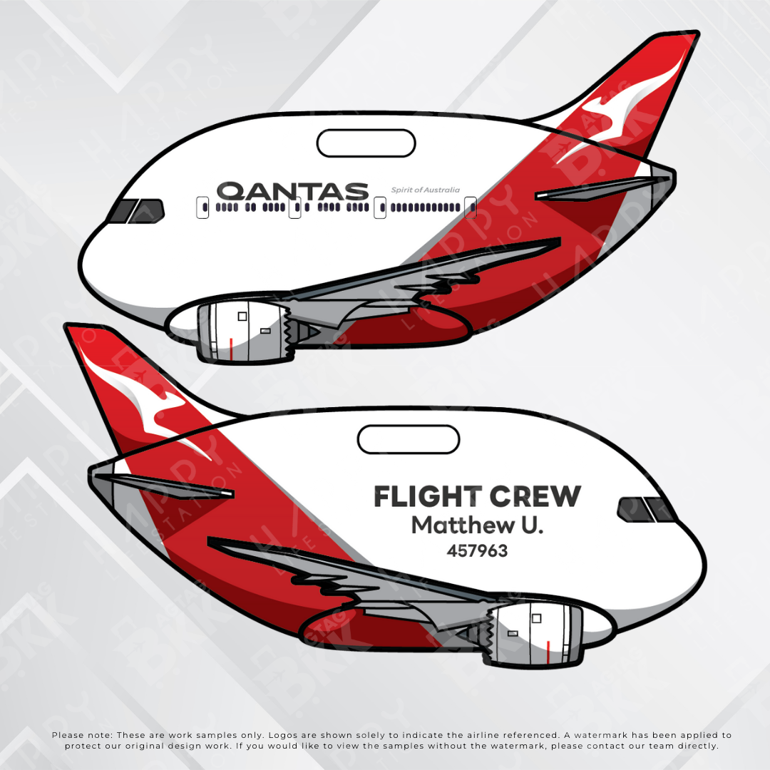 Airplane tag (Boeing 787)