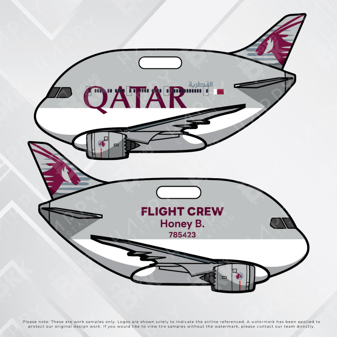 Airplane tag (Boeing 787)