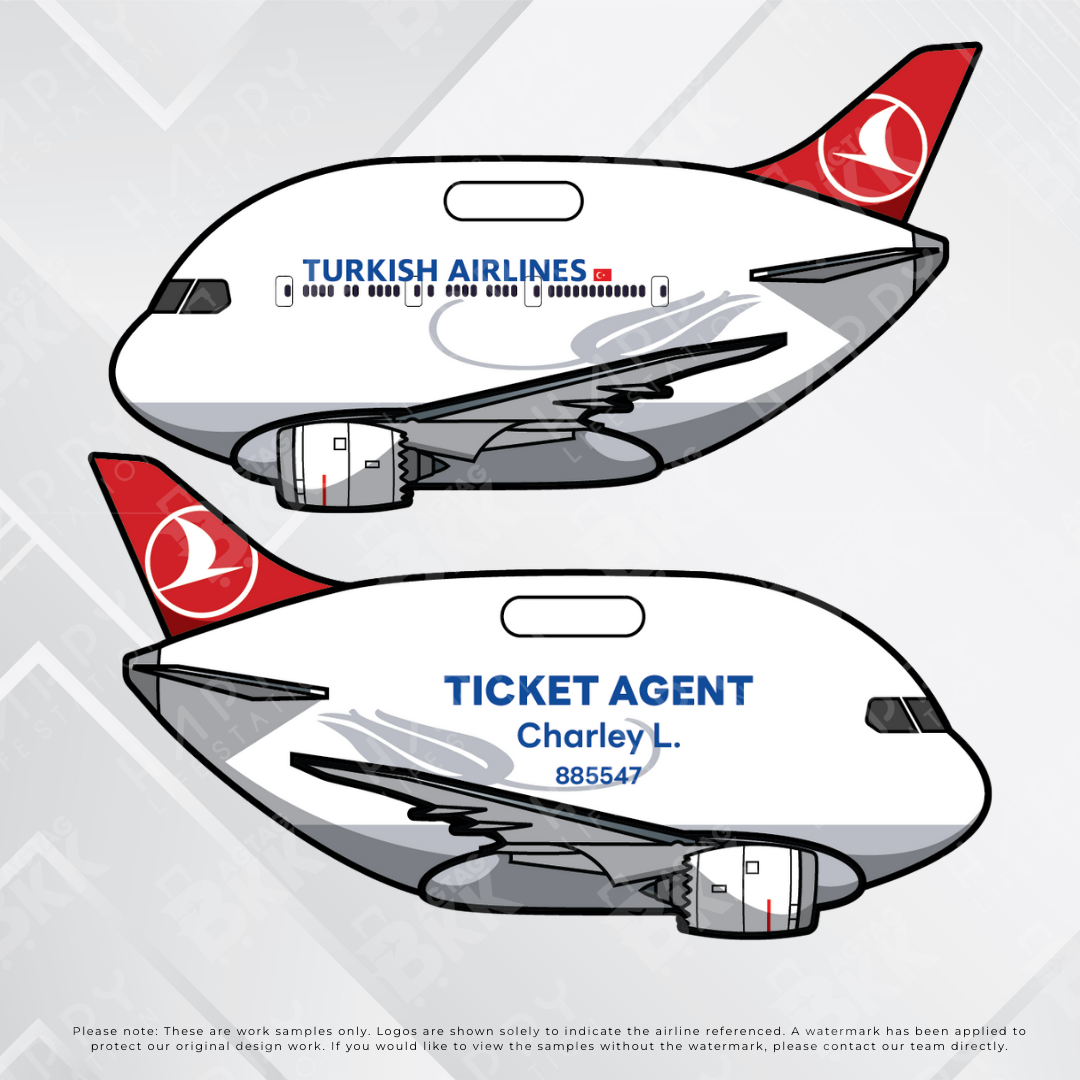 Airplane tag (Boeing 787)