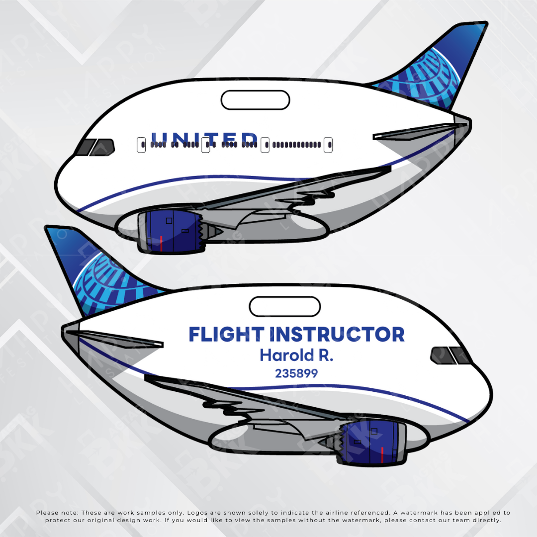 Airplane tag (Boeing 787)