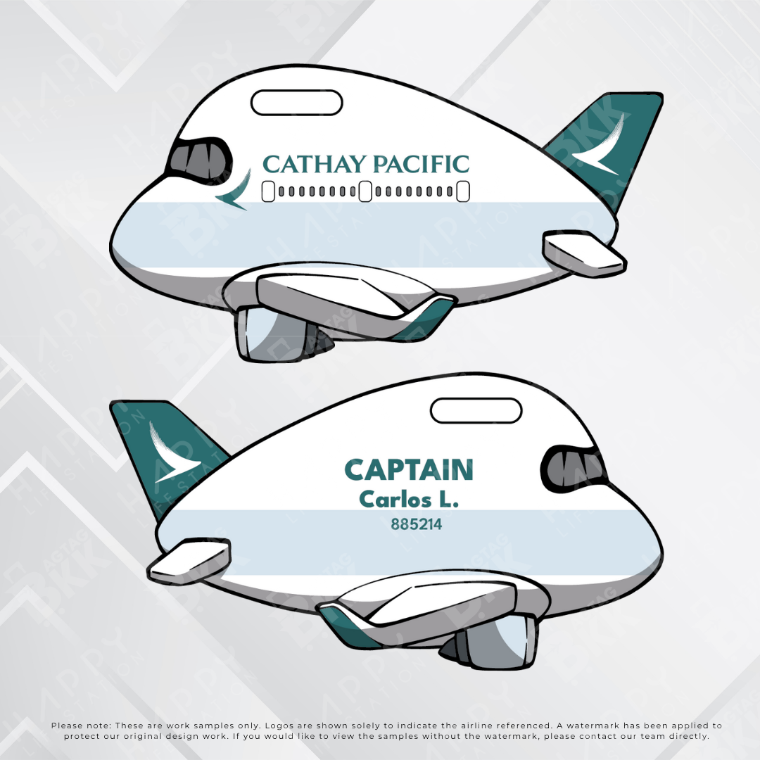 Airplane tag (AIRBUS A350) Old Version