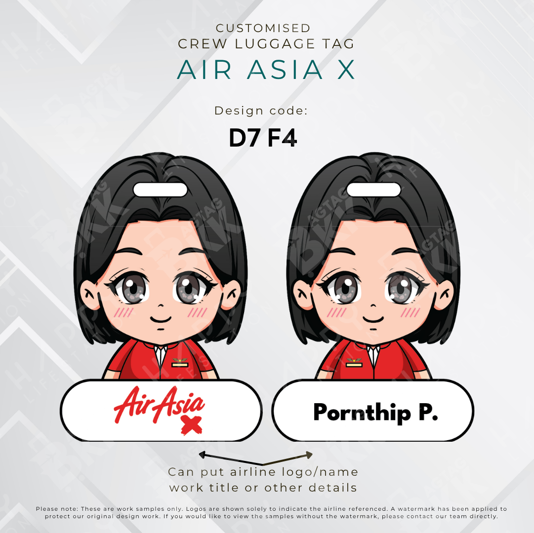 Air Asia X Crew - Anime Version