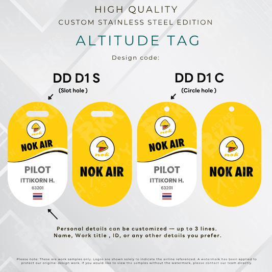 Nok Air  - Altitude Tag ( Stainless Steel Luggage Tag)