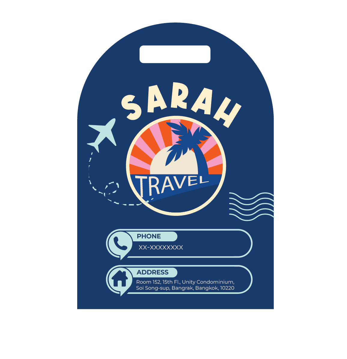 Passengers luggage tag