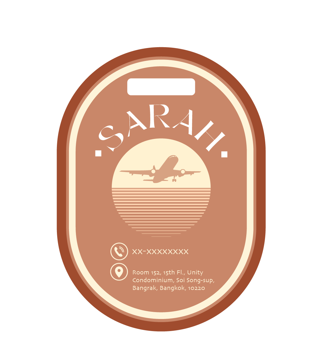 Passengers luggage tag
