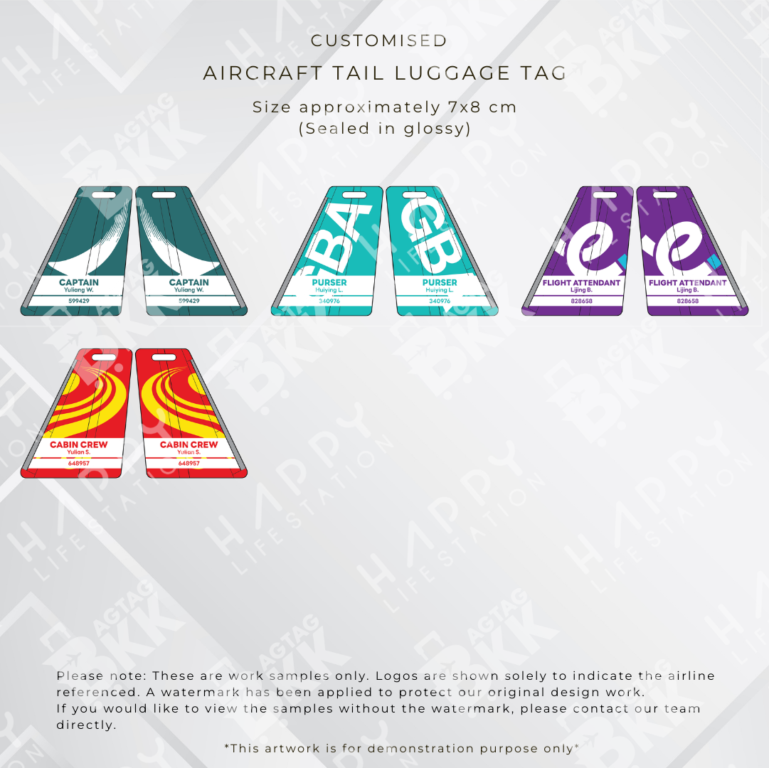 Hong Kong Airline Aircraft Tail Luggage Tags Collection | BAGTAGBKK