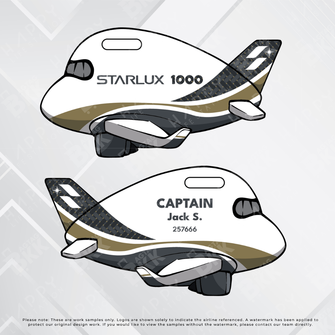 Airplane tag (AIRBUS A350) Old Version