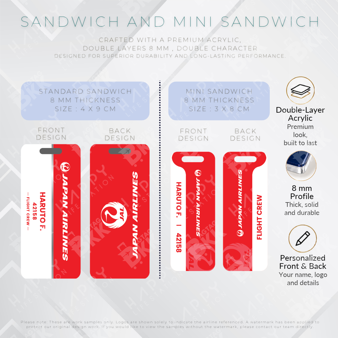 Japan Airlines - Sandwich Tag