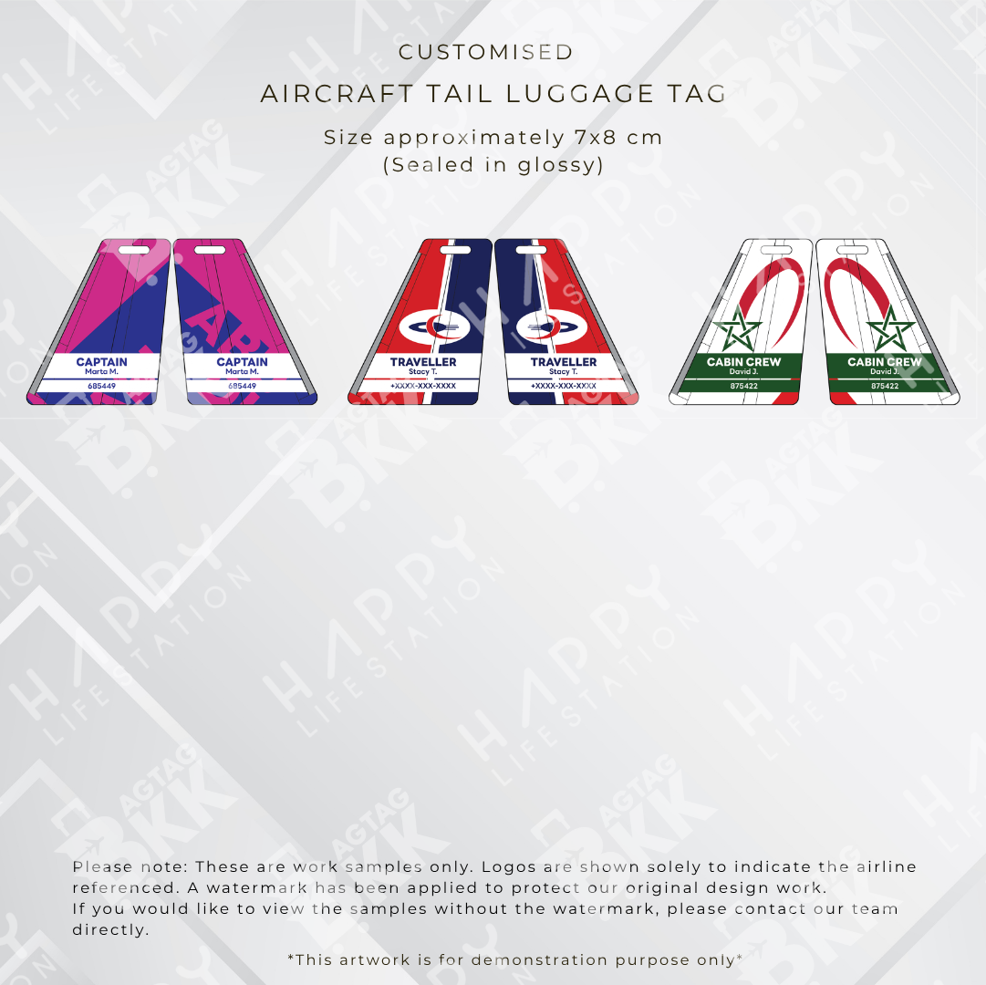 Middle East Airline Aircraft Tail Luggage Tags Collection 3 | BAGTAGBKK