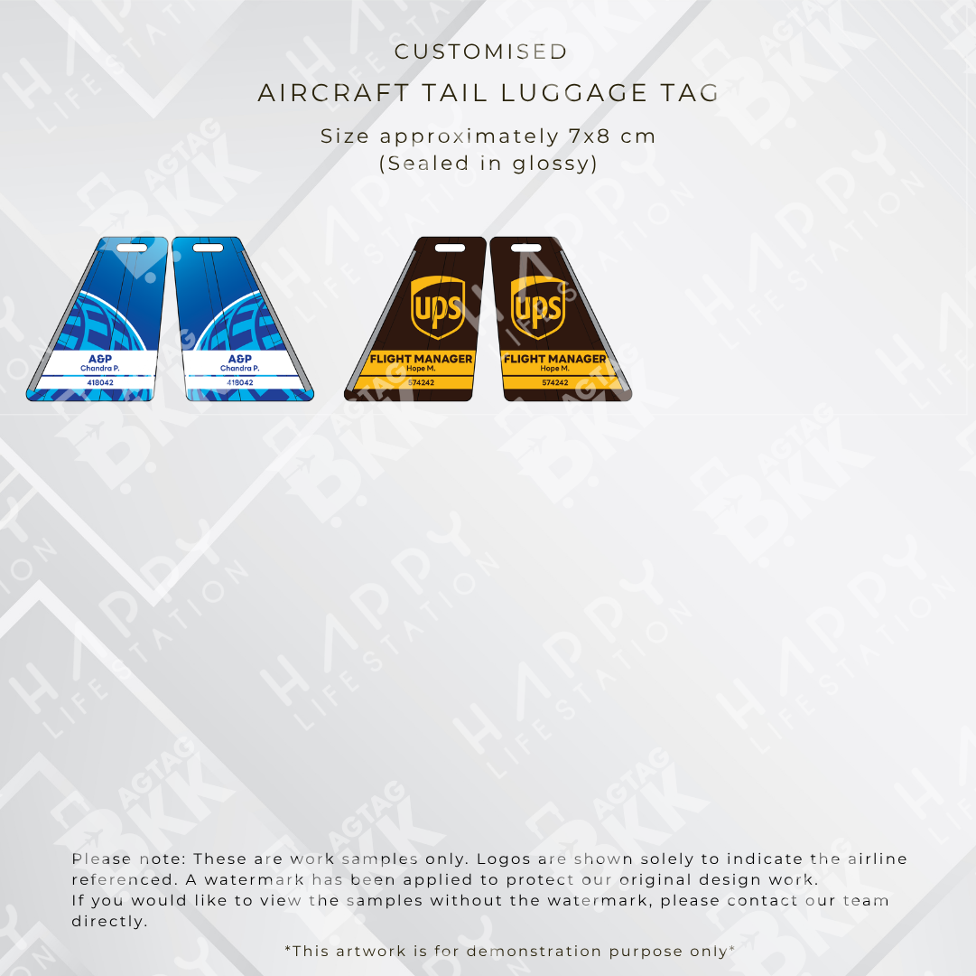 North America Airline Aircraft Tail Luggage Tags Collection 3 | BAGTAGBKK