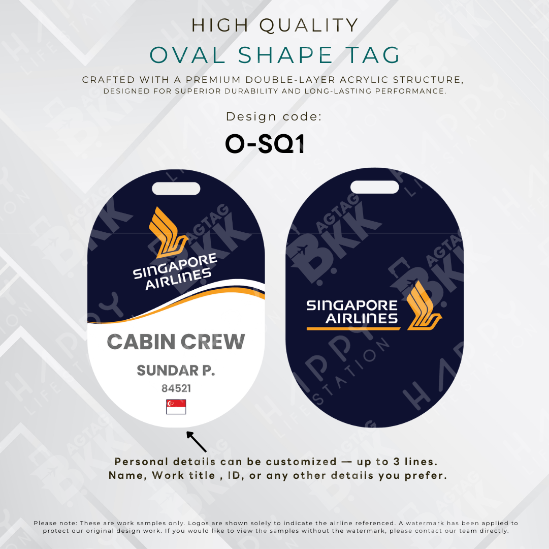 Oval Shape - Singapore and Malaysia Airliners