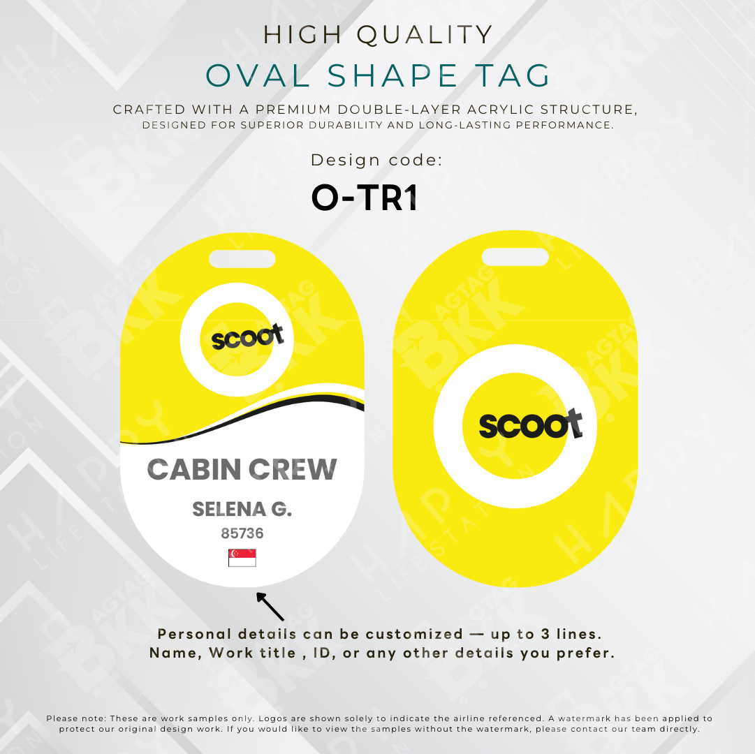 Oval Shape - Singapore and Malaysia Airliners