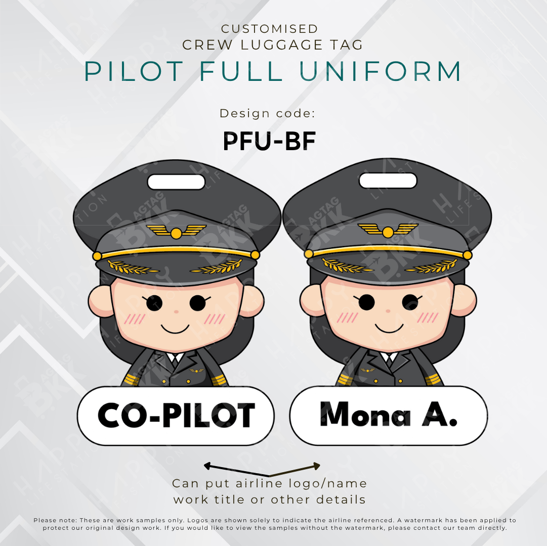 Pilot Tag / Flight Crew Tag ( Full Uniform )